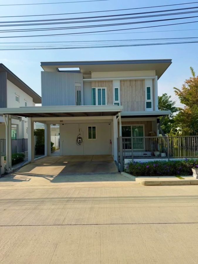 ขายบ้าน - ขายบ้านเดี่ยว 2 ชั้น พฤกษ์ลดา ราชพฤกษ์ 345 แปลงมุม 67.2 ตรว ตกแต่งพร้อมอยู่