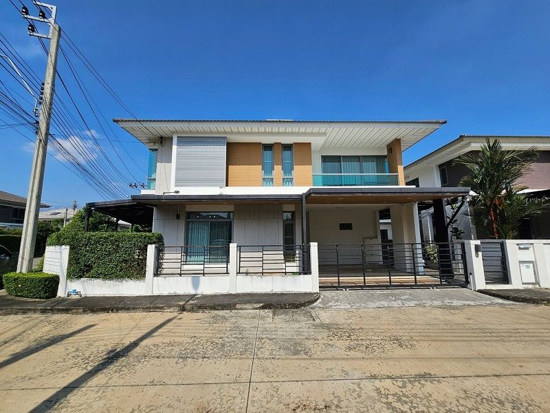 ขายบ้าน - ขายบ้านเดี่ยวหลังมุม พร้อมอยู่ หมู่บ้านเพอร์เฟคเพลส 4 ราชพฤกษ์ ใกล้รถไฟฟ้าสายสีม่วง นนทบุรี.