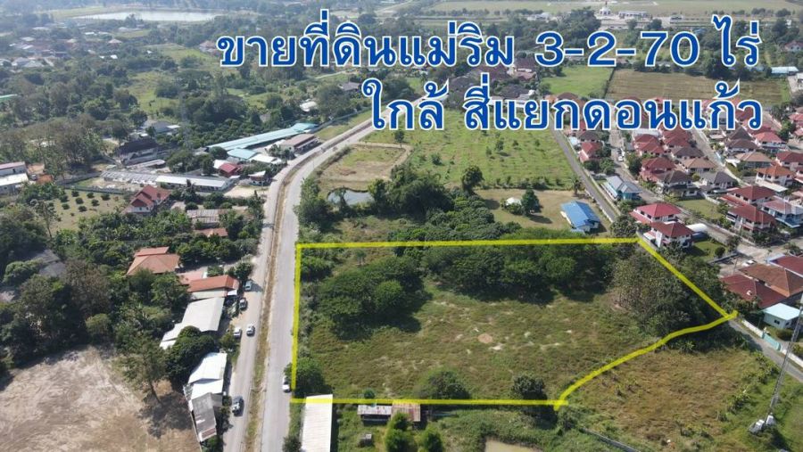 ขายที่ดิน - ขายที่ดินแม่ริม #พื้นที่สีเหลือง ใกล้ถนนใหญ่ 500 ม. เนื้อที่ 3-2-70 ไร่ วาละ 13,500 บ.