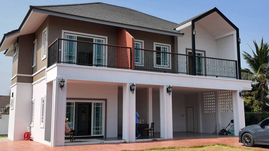 ขายบ้าน - ขายบ้านสารภี-เชียงใหม่ บ้านสร้างใหม่ ใกล้ไทวัสดุ เนื้อที่ 165 ตร.ว ราคา 10.5 ล้าน