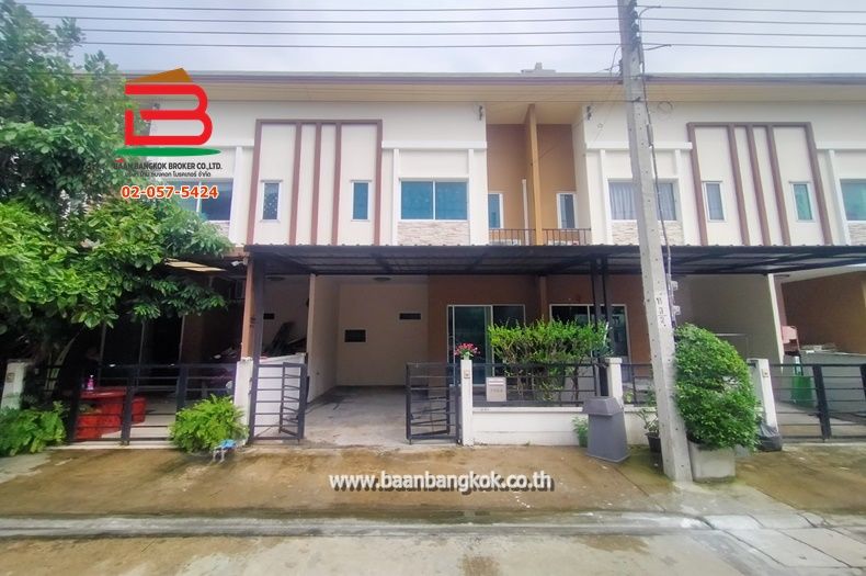 ทาวน์เฮาส์ - ทาวน์เฮ้าส์ พลีโน่ เพชรเกษม 81 เนื้อที่ 17.1 ตรว. ถ.เลียบคลองภาษีเจริญฝั่งใต้ เขตหนองแขม