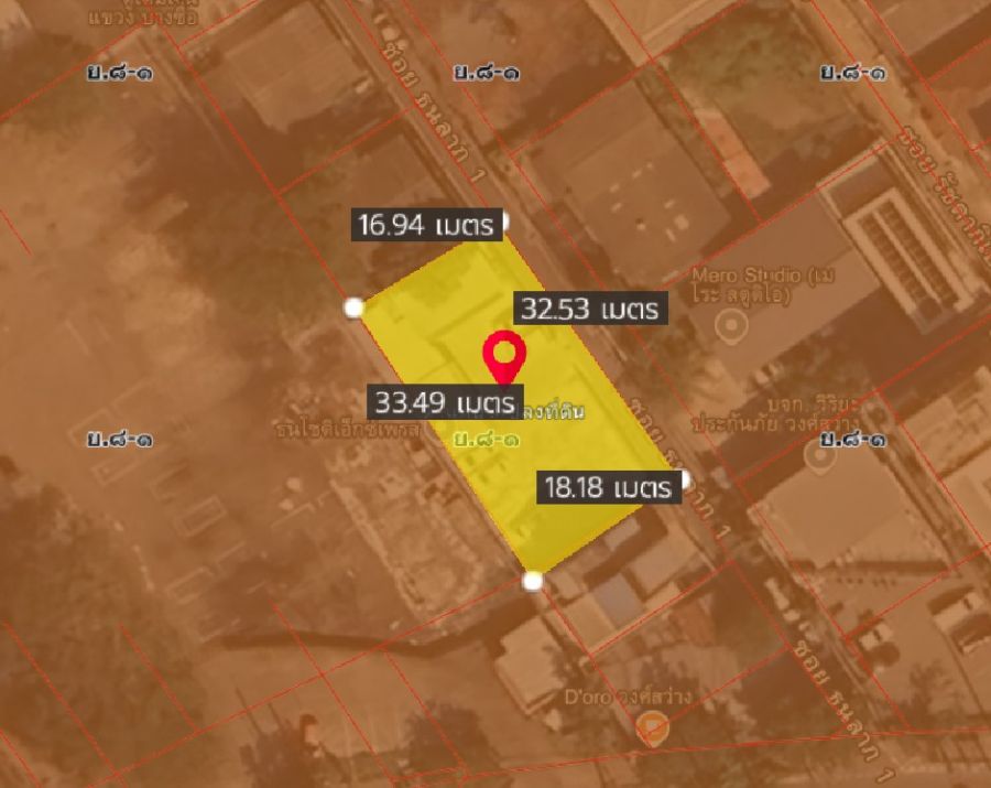 ขายที่ดิน - ขายที่ดิน รัชดาภิเษก 72 ทำเลงามปากซอย วงศ์สว่าง