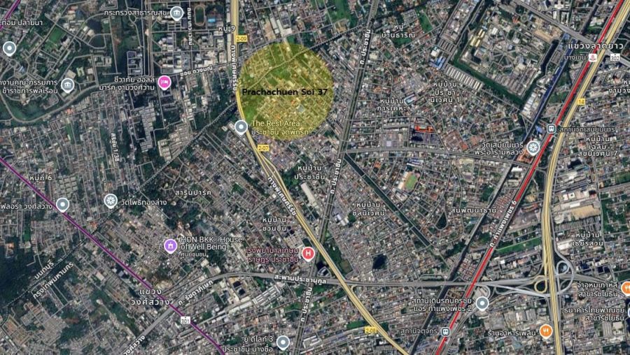 ขายที่ดิน - ขายที่ดินเปล่า ซอยประชาชื่น 37 ใกล้ทางด่วนประชาชื่น !