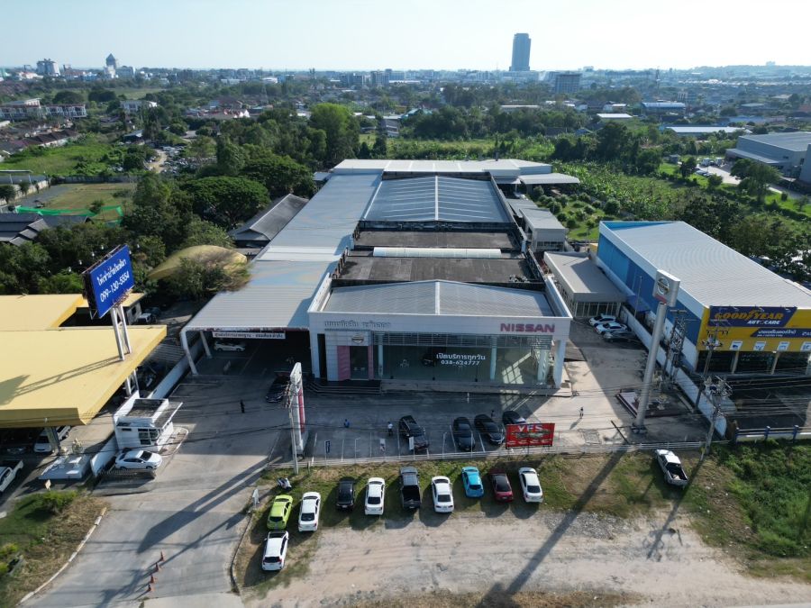 ขายอาคารพาณิชย์ / สำนักงาน - ขายโชว์รูมและศูนย์บริการรถยนต์ NISSAN ขนาด 6 ไร่ ติดถนนสายพัทยา-ระยอง จังหวัดระยอง