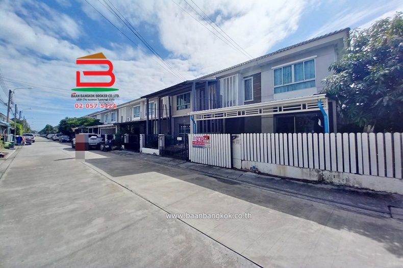 ขายทาวน์เฮาส์ - ทาวน์เฮาส์ หลังมุม โครงการ พฤกษาวิลล์ 60 เนื้อที่ 23.7 ตรว. ถนนหลวงแพ่ง ต.ศีรษะจรเข้น้อย อ.บางเสาธง จ.สมุทรปราการ