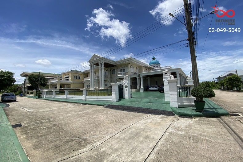 ขายบ้าน - ขายคฤหาสน์หรู สไตล์ยุโรป 5 ห้องนอน พร้อมอยู่ ใกล้ MRT หลักสอง | Ever Green City บางแค