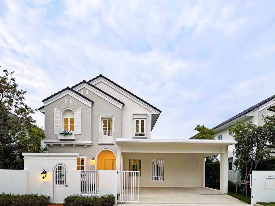 ให้เช่าบ้าน - ให้เช่าบ้านเดี่ยวตกแต่งพร้อมอยู่ติด Clubhouse โครงการชัยพฤกษ์ บางนา กม.15 (CHAIYAPRUEK Bangna Km.15)