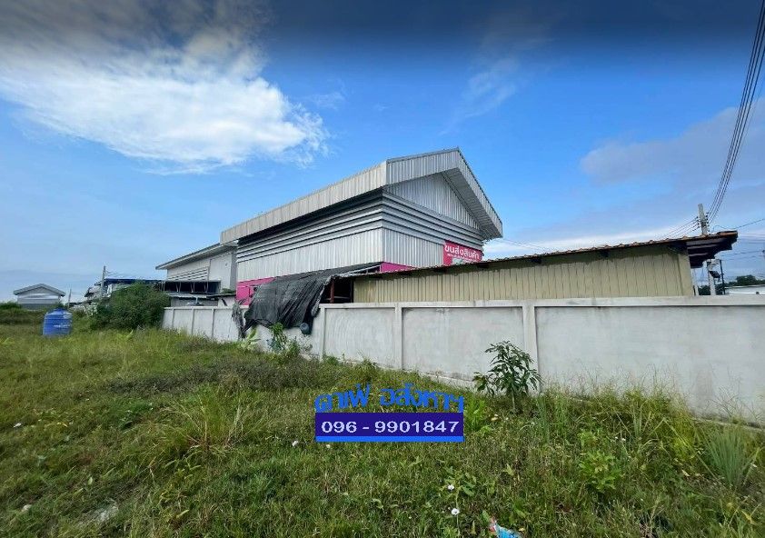 ขายที่ดิน - ขายที่ดินถมแล้วพร้อมสร้างโกดัง/โรงงานใกล้ถนนบางบัวทอง - สุพรรณบุรี ทำเลดี