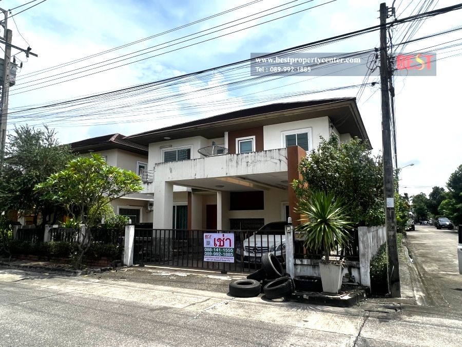 ให้เช่าบ้าน - ให้เช่า บ้านเดี่ยวแปลงมุม ดุสิต แกรนด์ ปาร์ค 3 ห้องนอน 3 ห้องน้ำ โครงการติดถนนใหญ่ ทำเลน่าอยู่มาก