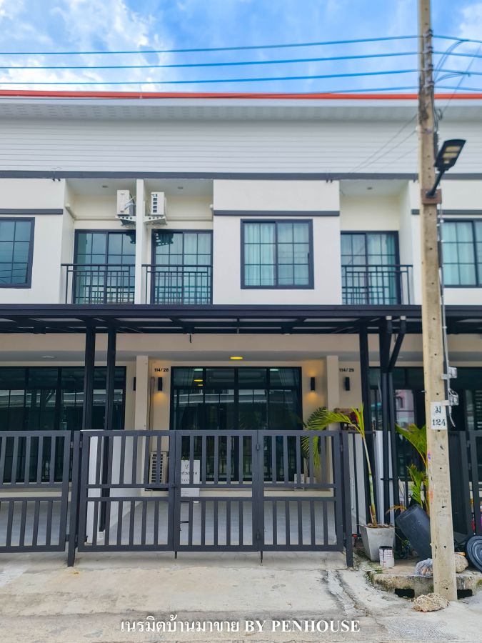 ขายทาวน์เฮาส์ - ขาย ทาวน์เฮ้าส์โครงการใหม่ สไตล์โมเดิร์น เข้า-ออกได้หลายเส้นทาง ของแถมจัดเต็ม มบ.คณาวิลล์ ถ.เจริญพัฒนา7 รามอินทรา117 พระยาสุเรนทร์