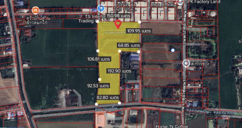 ขายที่ดิน - ขายที่ดินแปลงสวย ทำเลทอง ขนาด 19-1-32 ไร่ ซอยวัดลาดปลาดุก อ.บางบัวทอง จ.นนทบุรี