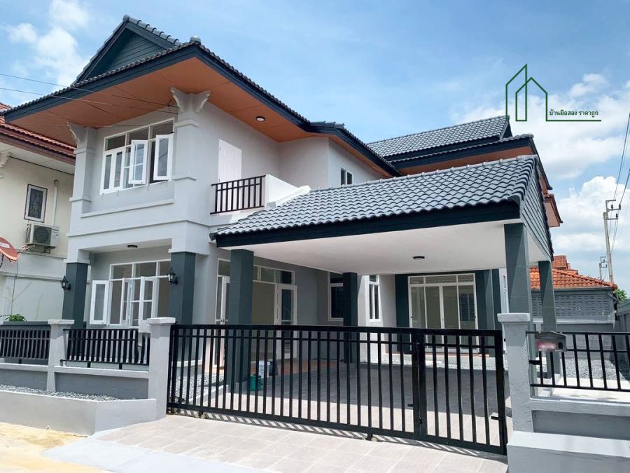 ขายบ้าน - บ้านเดี่ยว 2 ชั้น หมู่บ้านพนาสนธิ์ การ์เด้นโฮม 6 ถนนหทัยราษฎร์ 39 รีโนเวทใหม่ทั้งหลัง