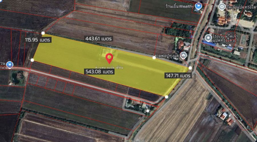 ขายที่ดิน - ขายที่ดินสวย 40 ไร่ อ.เสนา จ.พระนครศรีอยุธยา