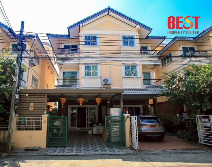 ขายบ้าน - ขายถูกมาก บ้านแฝด 3 ชั้น พร้อมอยู่ ทำเลดี เดินทางสะดวก หมู่บ้านอิ่มอัมพร ทวีวัฒนา 20 (เลียบคลองทวีวัฒนา)