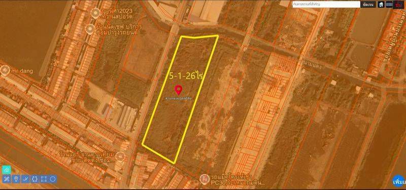 ขายที่ดิน - เหมาะสร้างโกดัง คลังสินค้า สำนักงาน ผังสีเหลือง เนื้อที่ 5-1-26 ไร่ ไร่ละ 7.5 ล้าน บางพลี สมุทรปราการ