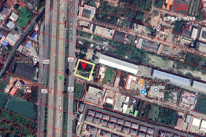 ขายที่ดิน - ขายที่ดิน 363 ตร.วา แปลงมุม ติดถนนสุขาภิบาล 2 ใกล้สุวรรณภูมิ และวงแหวนกาญจนาฯ ผังสีเหลือง เหมาะสร้างโกดัง ออฟฟิศ อพาร์ทเมนต์