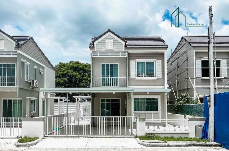 ขายบ้าน - บ้านแฝด เดอะวิลเลจ รังสิต-วงแหวน ถนน เลียบคลอง 5 ราคาถูก