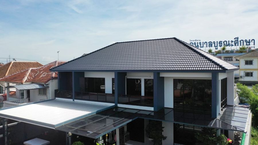 ขายบ้าน - ขาย บ้านหรูระดับ Private Luxury ประชาอุทิศ 76 ทุ่งครุ มีสระว่ายน้ำส่วนตัว Built In ทั้งหลัง พร้อมติดตั้ง โซล่าเซลล์ยี่ห้อ A Solar (10kW)