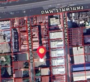 ขายที่ดิน - ขายที่ดินแปลงสวย ซอยรามคำแหง 48 ใกล้รถไฟฟ้า สถานีแยกลำสาลี ผังสีส้ม 206 ตรว เพียง 80 เมตรจากปากซอย