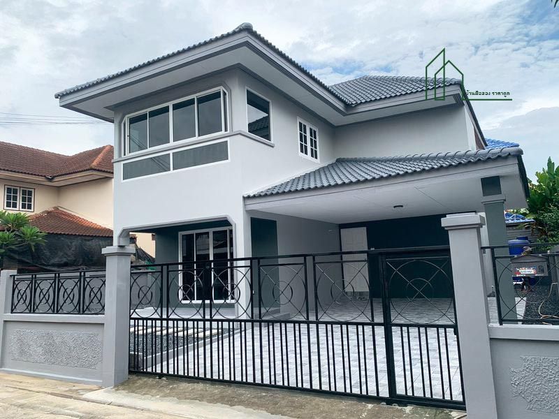 ขายบ้าน - ขายบ้านเดี่ยว 2 ชั้น หมู่บ้านพนาสนธิ์ การ์เด้นโฮม 3 ถนนร่มเกล้า 15 รีโนเวทใหม่ทั้งหลัง