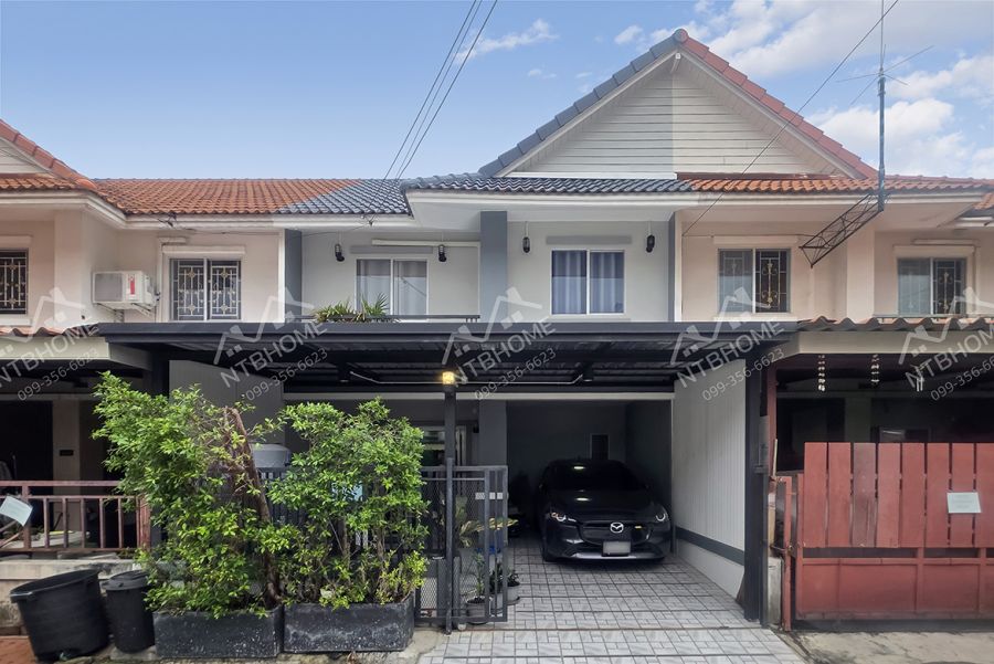 ขายทาวน์เฮาส์ - บ้านพฤกษา 33 บางบัวทอง (ถนนเลียบคลองบางไผ่) ต่อเติมครบ สภาพดีพร้อมอยู่