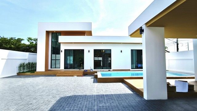 ขายบ้าน - พูลวิลล่าเพื่อพักผ่อนอาศัยหรือทำธุรกิจ ซอยประปา- หนองปรือ เลียบมอเตอร์เวย์