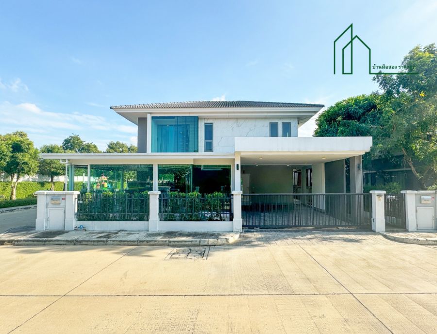 ขายบ้าน - บ้านเดี่ยวหลังใหญ่ หมู่บ้านเพอร์เฟคเพลส รังสิต-ทางด่วนบางพูน หลังมุม สวย ต่อเติมเต็ม