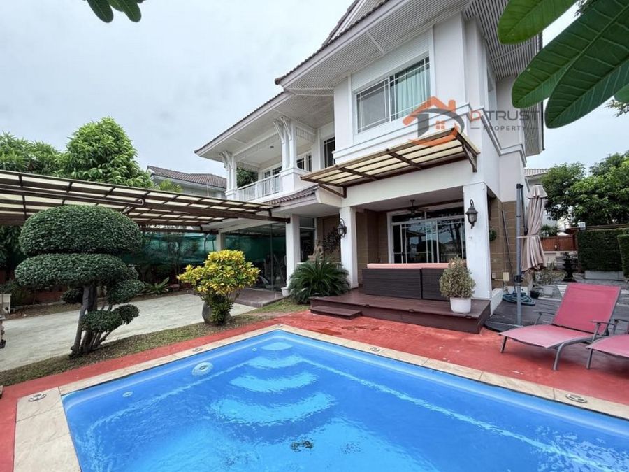 ให้เช่าบ้าน - ให้เช่าบ้านเดี่ยว นันทวัน ศรีนครินทร์ พร้อมสระว่ายน้ำ 102 ตร.วา พร้อมเข้าอยู่