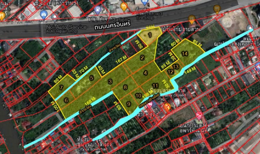 ขายที่ดิน - ขายที่ดินเปล่า 29 ไร่ ติดถนนนครอินทร์ เจ้าของขายเอง