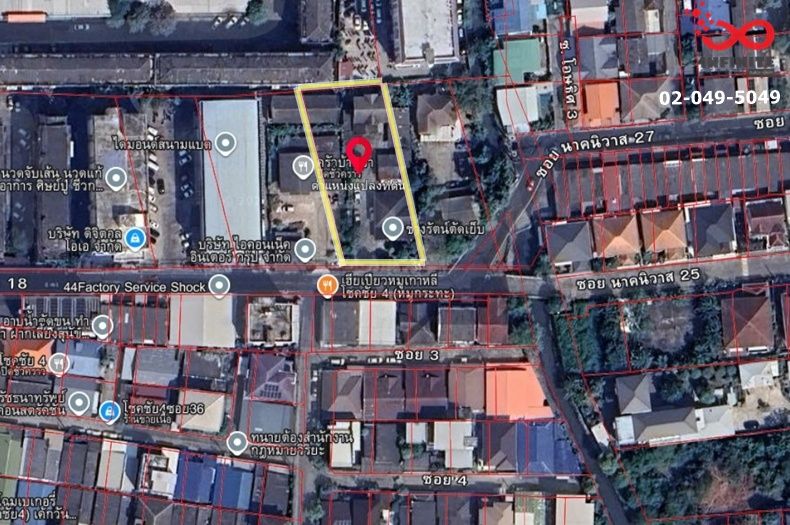 ขายที่ดิน - ขายที่ดินเปล่า 363 ตรว.ถมแล้ว โชคชัย 4 ลาดพร้าว ทำเลดี