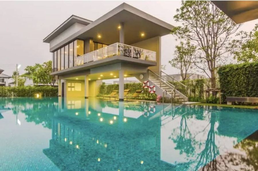 ขายบ้าน - ขายบ้านเดี่ยว 2 ชั้น โครงการชัยพฤกษ์ พุทธมณฑล สาย 5 หันหน้าทิศเหนือ พร้อมเข้าอยู่ได้ทันที ติดถนนพุทธมณฑลสาย 5