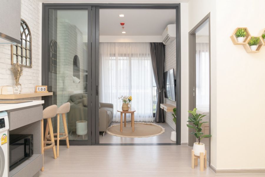 ให้เช่าคอนโด - Condo Life Asoke Hype ใกล้ MRT พระราม 9 ขนาด 35 ตารางเมตร 1 ห้องนอน ชั้น10 ห้องใหม่ ตกแต่งครบ