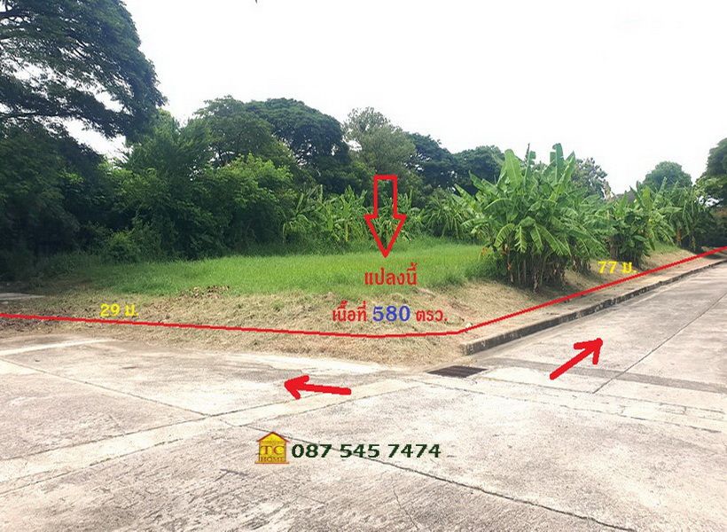 ขายที่ดิน - ขายที่ดิน 580 ตรว. อยู่โครงการวินด์มิลล์ บางนา ใกล้สนามกอล์ฟ
