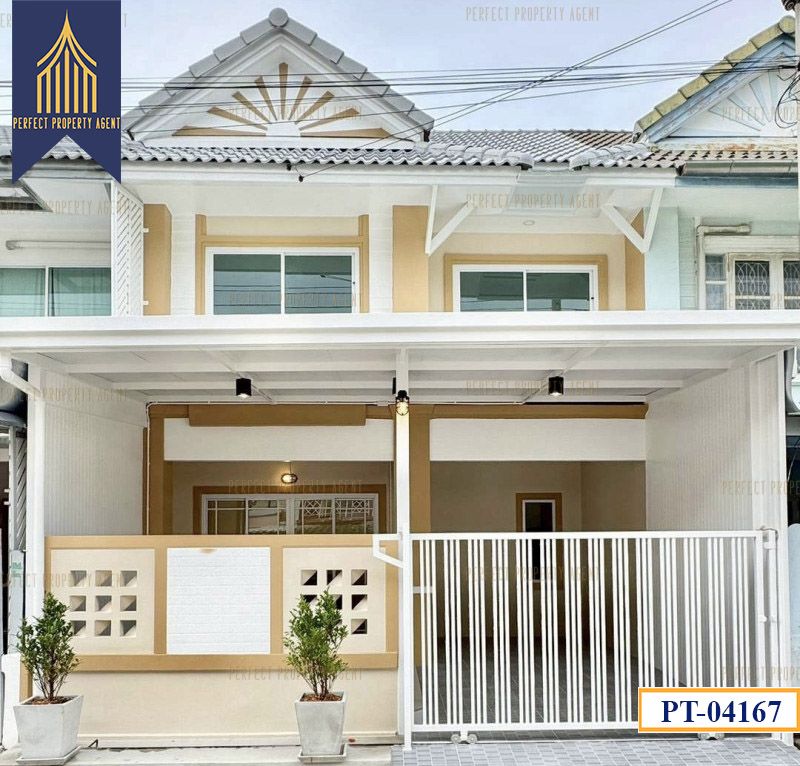 ขายทาวน์เฮาส์ - ทาวน์เฮาส์พฤกษา 14 B บางบัวทอง พร้อมอยู่ตกแต่งใหม่