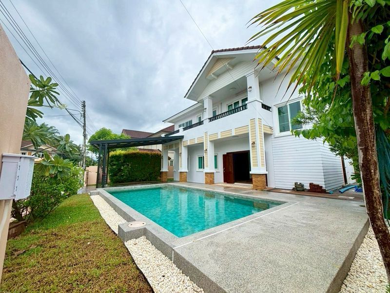 ให้เช่าบ้าน - บ้านพูลวิลล่า ใกล้โรงเรียนนานาชาติหลายแห่ง หางดง เชียงใหม่