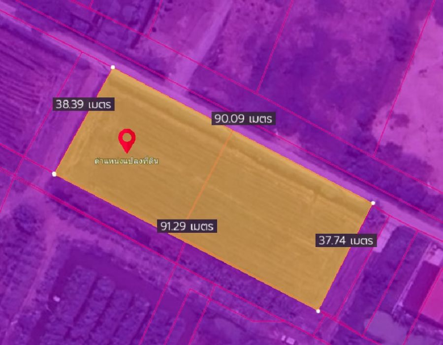 ขายที่ดิน - ขายที่ดินคูบางหลวงสีม่วง 2 ไร่ ใกล้ถ.ปทุมธานี-บางเลน346-1กม. อ.ลาดหลุมแก้ว ปทุมธานี