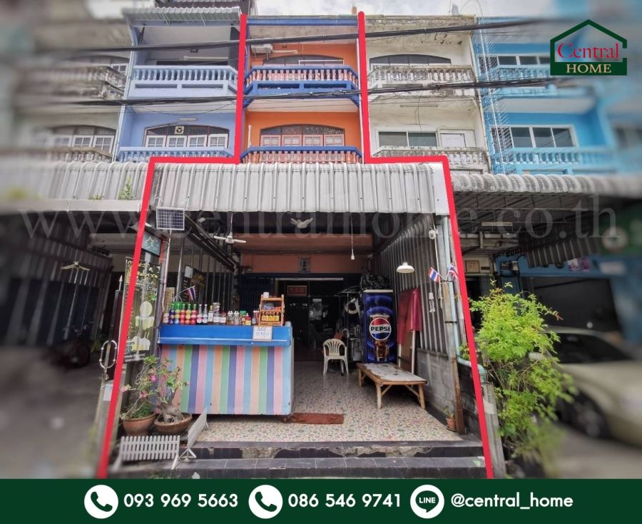 ขายอาคารพาณิชย์ / สำนักงาน - อาคารพาณิชย์ 3.5 ชั้น ซอยจอมทอง 12 ทำเลดี ใกล้ BTS วุฒากาศ