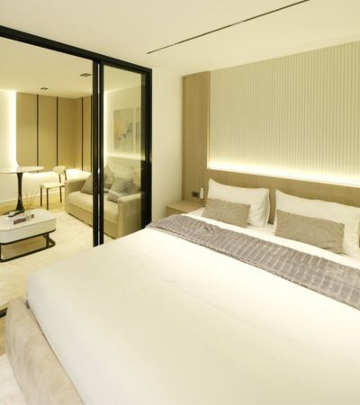 ขายคอนโด - ศรีธนาคอนโด 2 ห้องใหม่สไตล์ Modern Cozy วิวภูเขาสวย เฟอร์ฯบิวท์อินทั้งห้อง แถมเครื่องใช้ไฟฟ้าครบ