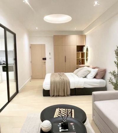 ขายคอนโด - อิมเพรสทาวน์ คอนโด รีโนเวทใหม่ทั้งห้อง กั้นห้องนอนแบ่งสัดส่วนชัดเจน ตกแต่งทันสมัย บิ้วอินสวย เหมาะกับคนยุคใหม่