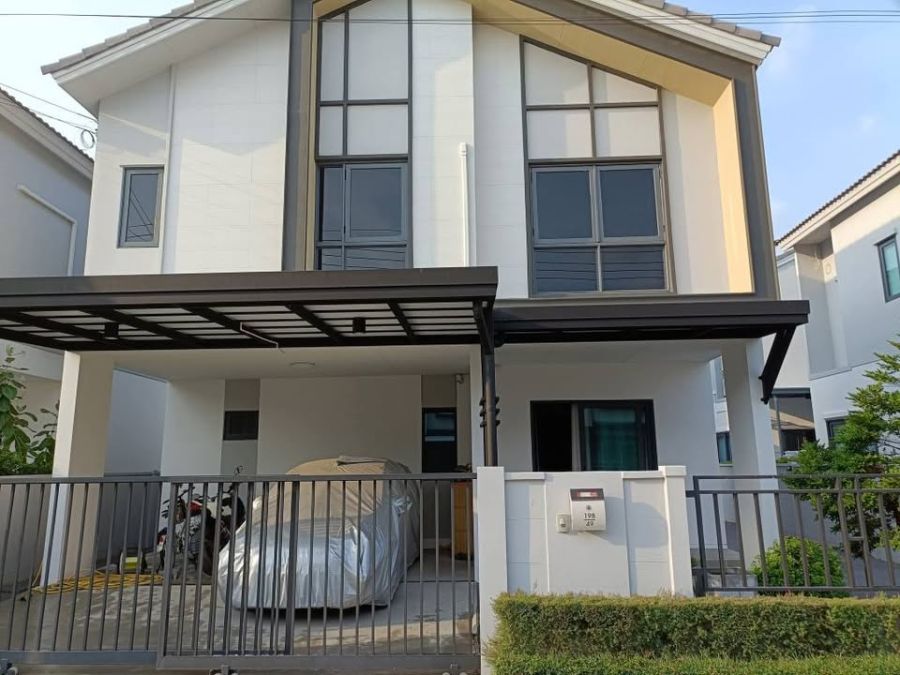 บ้าน - ขายและให้เช่าถูกบ้านเดี่ยว2ชั้น มบ.เซนส์ บางนา-สุวรรณภูมิ SENSE Bangna-Suvarnabhumi ขนาด 39.2 ตรว.4 นอน3 น้ำ บ้านสวย ใกล้แอร์พอร์ตลิงก์สถานี ลาดกระบัง