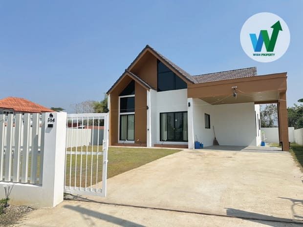 ขายบ้าน - ขายบ้านพร้อมที่ดิน สร้างใหม่ สไตล์โมเดิร์น ย่านคันคลองหลังสนามบิน เมืองลำปาง