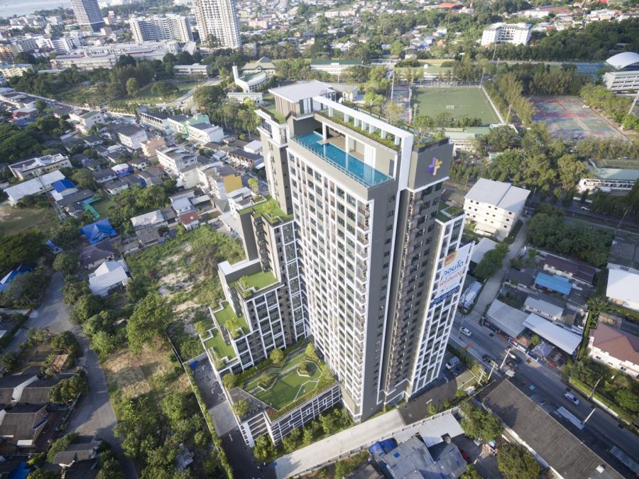 ขายคอนโด - ขายพลัส คอนโด ศรีราชา ห้องสวย ชั้นสูง ทำเลดี แห่ลงชุมชน ใจกลางเมือง