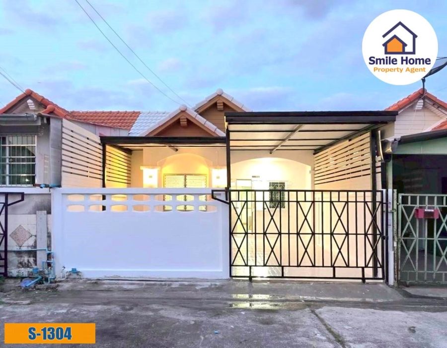 ขายทาวน์เฮาส์ - ขายทาวน์เฮาส์ชั้นเดียว หมู่บ้านชายคลอง ซอยคิงคอง บางบ่อ ตกแต่งใหม่ทั้งหลัง