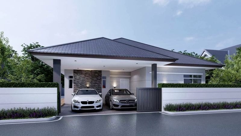 ขายบ้าน - ขายบ้านเดี่ยวชั้นเดียว รีโนเวทใหม่ หมู่บ้านปณาลีบ้านนา ห้วยใหญ่ บางละมุง ชลบุรี