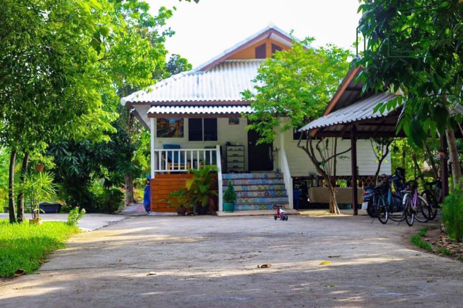 ขายบ้าน - บ้านสวนบางกระเจ้า พระประแดง บนพื้นที่ 469 ตรว. บรรยากาศธรรมชาติ บนพื้นที่สีเขียวอากาศสดชื่น ใกล้ตลาดน้ำบางน้ำผึ้ง