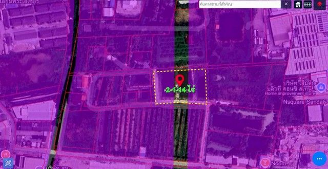 ขายที่ดิน - ขายที่ดินเปล่าทะลุได้หลายซอยทำเลดี เนื้อที่ 2-1-14.5 ไร่ เพชรเกษม ซ.124 อ้อมน้อย สมุทรสาคร