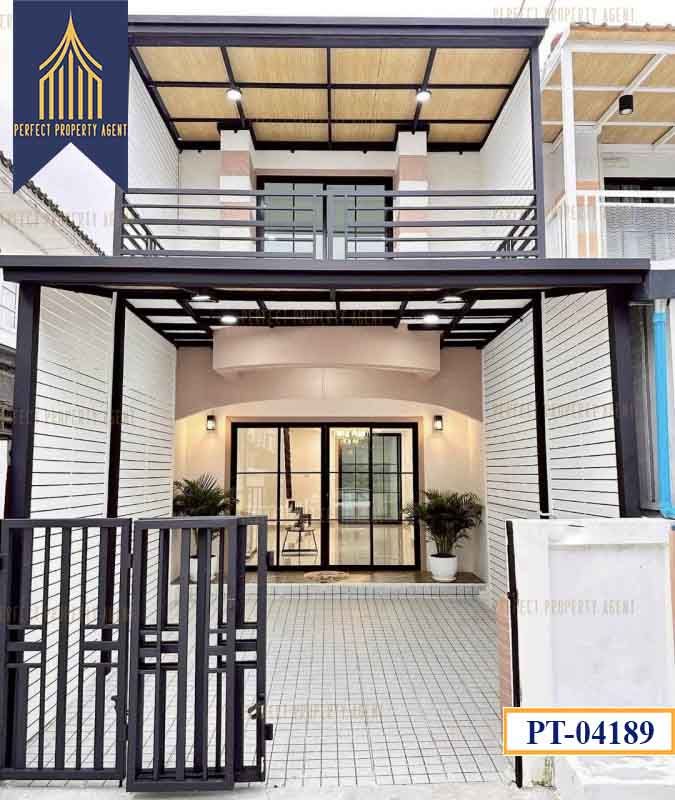 ขายทาวน์เฮาส์ - ทาวน์เฮ้าส์ นันทิชา 4 ไทรน้อย ราคาถูก ฟรีโอน สินเชื่อฟรี นนทบุรี