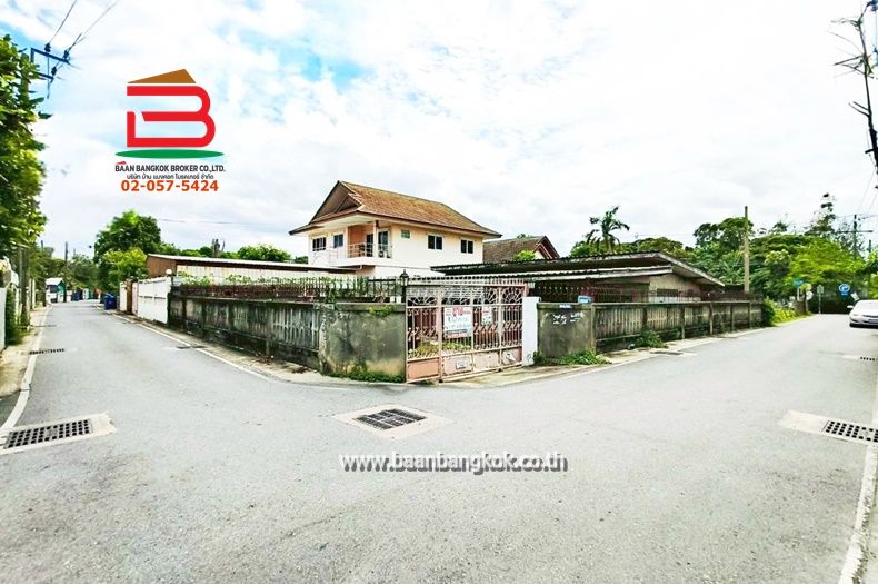 ขายที่ดิน - ที่ดินแปลงมุม เนื้อที่ 100 ตรว. เลี่ยงเมืองปากเกร็ด 46 ถนนติวานนท์ ต.บางตลาด อ.เมือง จ.นนทบุรี