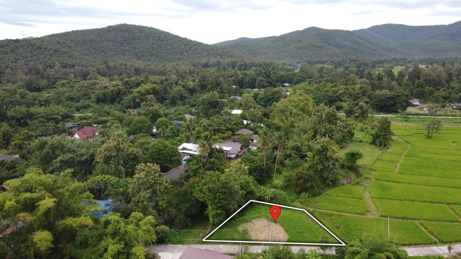 ขายที่ดิน - ที่ดิน 160 วา ถนนคอนกรีต ถมแล้ว วิวทุ่งนาสวยๆ