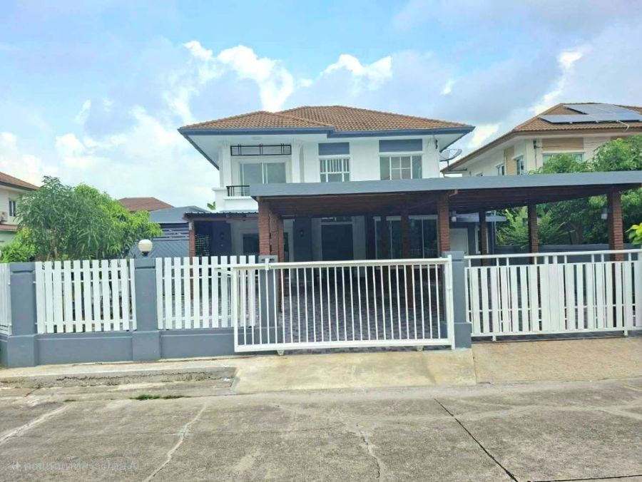 ขายบ้าน - ขายบ้านเดี่ยว 2 ชั้น ม.พฤกษาวิลเลจ 10 พระราม 5 - บางใหญ่ 71.9 ตร.ว. มือสองตกแต่งใหม่ ใกล้เซ็นทรัลเวสต์เกต นนทบุรี